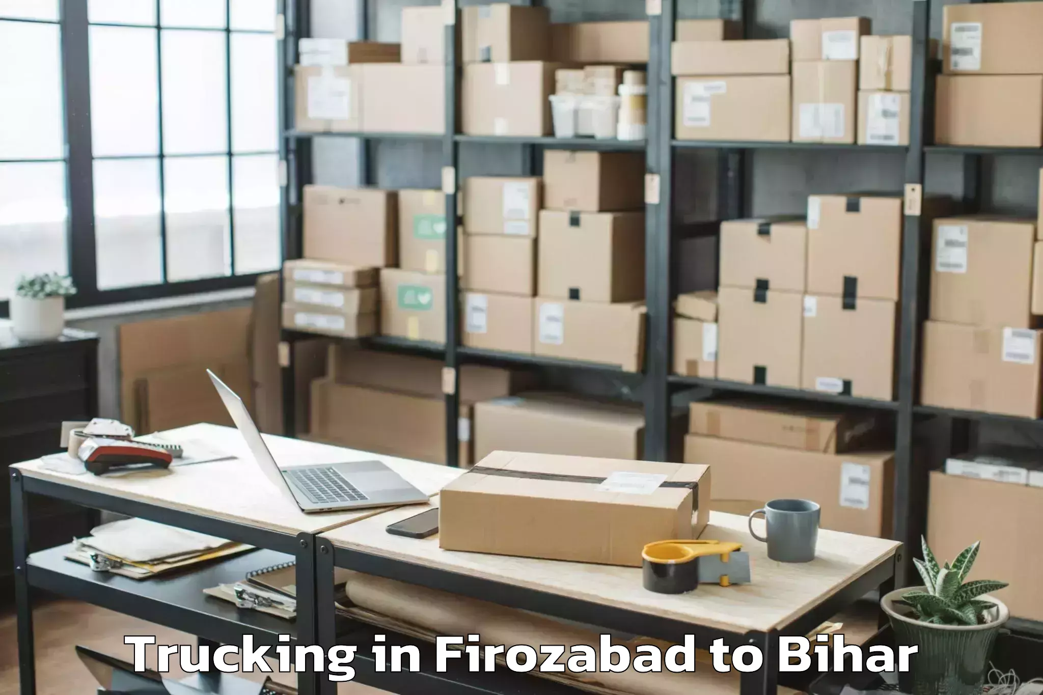 Firozabad to Darbhanga Airport Dbr Trucking Booking